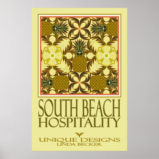 Affiche de l'accueil de South Beach (Devant)