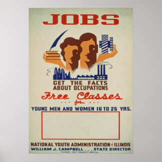 Affiche de l'Administration nationale vintage de l