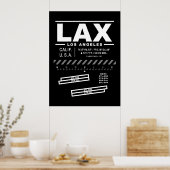 Affiche de l'aéroport international de Los Angeles (Cuisine)