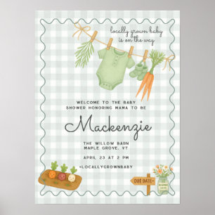 Affiche de l'Affiche de bienvenue de Baby shower c