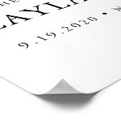 Affiche de l'Affiche de bienvenue Fête des mariées (Coin)