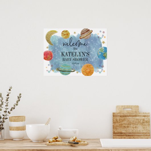 Affiche de l'Affiche de bienvenue spatiale (Cuisine)