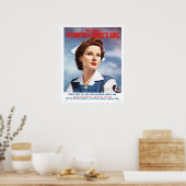 Affiche de l'aide aux infirmières bénévoles (Cuisine)