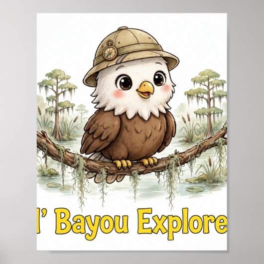 Affiche de l'aigle des Lil' Bayou Explorers (Devant)