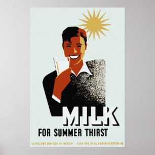 Affiche de lait