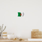 Affiche de l'Algérie avec drapeau à imprimer (Cuisine)