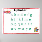 Affiche de l'alphabet (Devant)