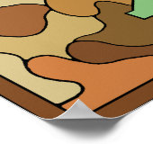 Affiche de l'alphabet du camouflage (Coin)