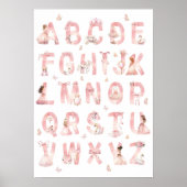 Affiche de l'alphabet princesse ABC Décoration de (Devant)