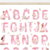 Affiche de l'alphabet princesse ABC Décoration de