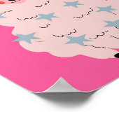 Affiche de lama rose mignon (Coin)
