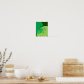 Affiche de l'amour de soi Vert Abstrait S'aimer d' (Cuisine)