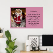 Affiche de l'amour et de la paix (Bureau à domicile)