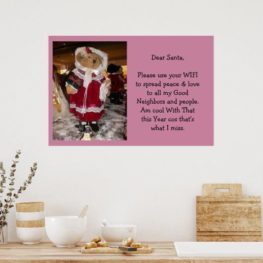 Affiche de l'amour et de la paix (Cuisine)