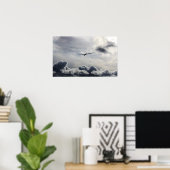 Affiche de lancement d'avion (Bureau à domicile)