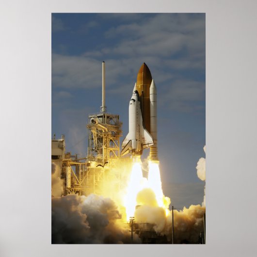 Affiche de lancement de la navette spatiale Atlant (Devant)