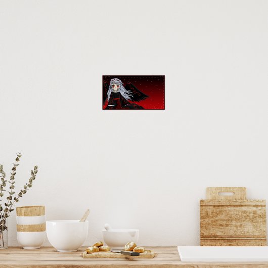 Affiche de l'ange foncé (Cuisine)