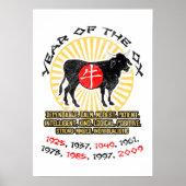 Affiche de l'année du bœuf qualités (Devant)