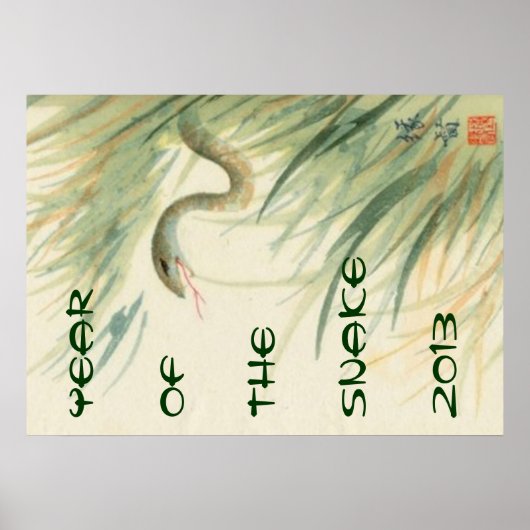 Affiche de l'année du serpent (Devant)