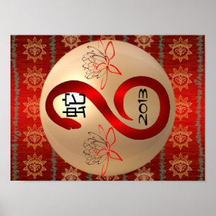 Affiche de l'année du serpent 2013
