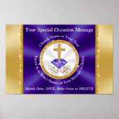 Affiche de l'anniversaire de l'église Décorations  (Devant)