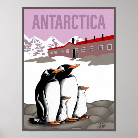 Affiche de l'Antarctique (Devant)