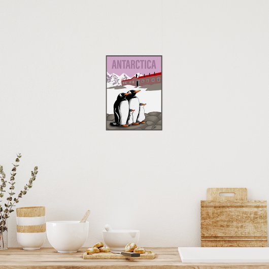 Affiche de l'Antarctique (Cuisine)