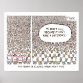 Affiche de l'Apathie des électeurs (Devant)