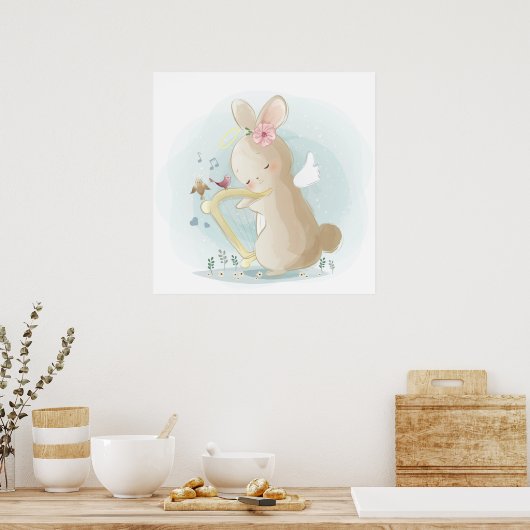Affiche de lapin bébé (Cuisine)