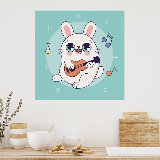 Affiche de lapin bébé (Cuisine)