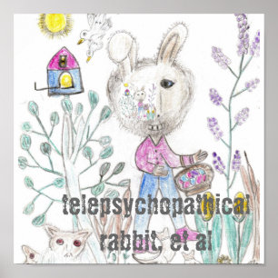 Affiche de lapin de Telepsychopathical