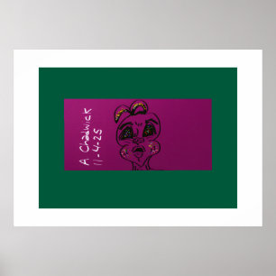 Affiche de lapin sans méfiance