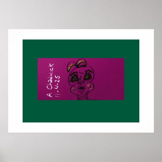 Affiche de lapin sans méfiance (Devant)