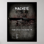 Affiche de l'apocalypse de Machete zombie (Devant)