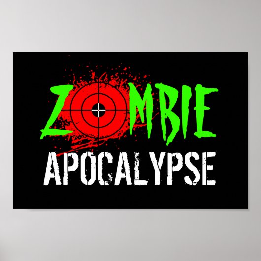 Affiche de l'apocalypse zombie (Devant)