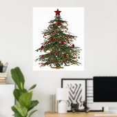 affiche de l'arbre de Noël (Bureau à domicile)