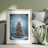 Affiche de l'arbre de Noël Silent Snow