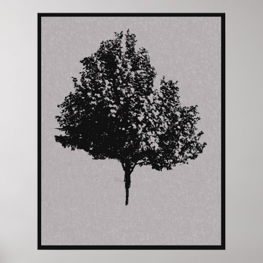 Affiche de l'arbre solitaire (Devant)