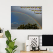 Affiche de l'arc-en-ciel de Dieu (Bureau à domicile)