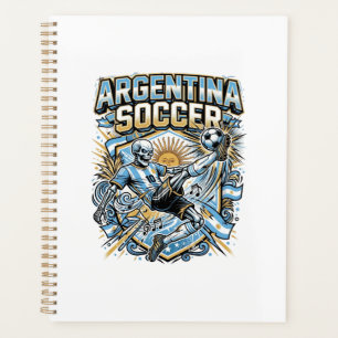 Affiche de l'Argentine Football Squelette Buteur N