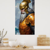Affiche de l'armure du guerrier viking chevalier é (Cuisine)