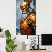 Affiche de l'armure du guerrier viking chevalier é (Bureau à domicile)