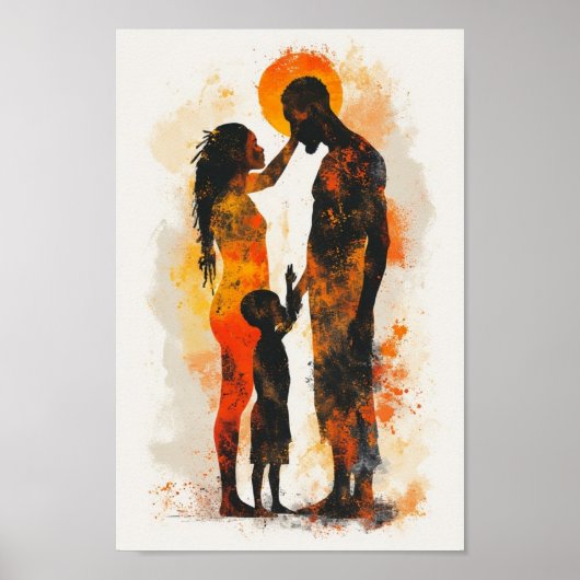 affiche de l'art abstrait africain (Devant)