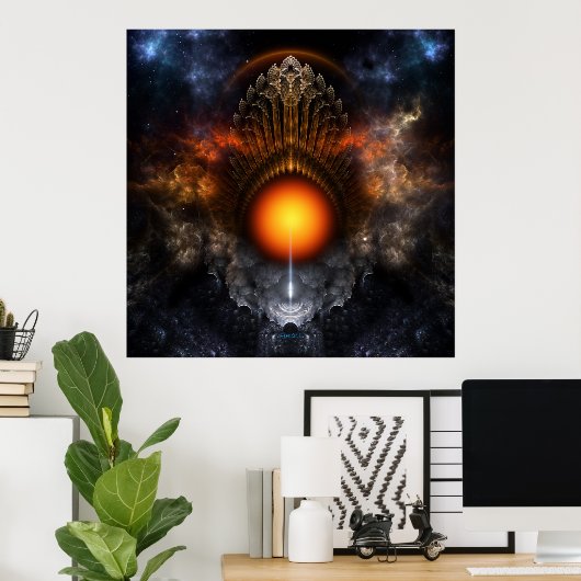Affiche de l'art fractal Dream Orb (Bureau à domicile)