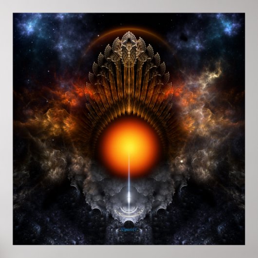 Affiche de l'art fractal Dream Orb (Devant)