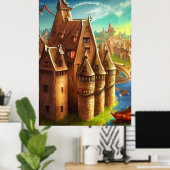 Affiche de l'Art numérique de l'Imaginaire du Roya (Bureau à domicile)