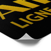 Affiche de l'art Vintage voyage d'Afrique Airlines (Coin)