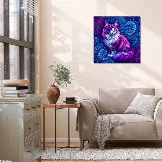 Affiche de l'ASMR Purple Cat Fractals