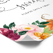 Affiche de l'automne burgundy l'amour est doux pre (Coin)