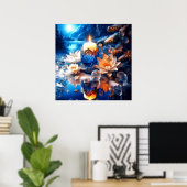 Affiche de l'Avent de Noël (Bureau à domicile)